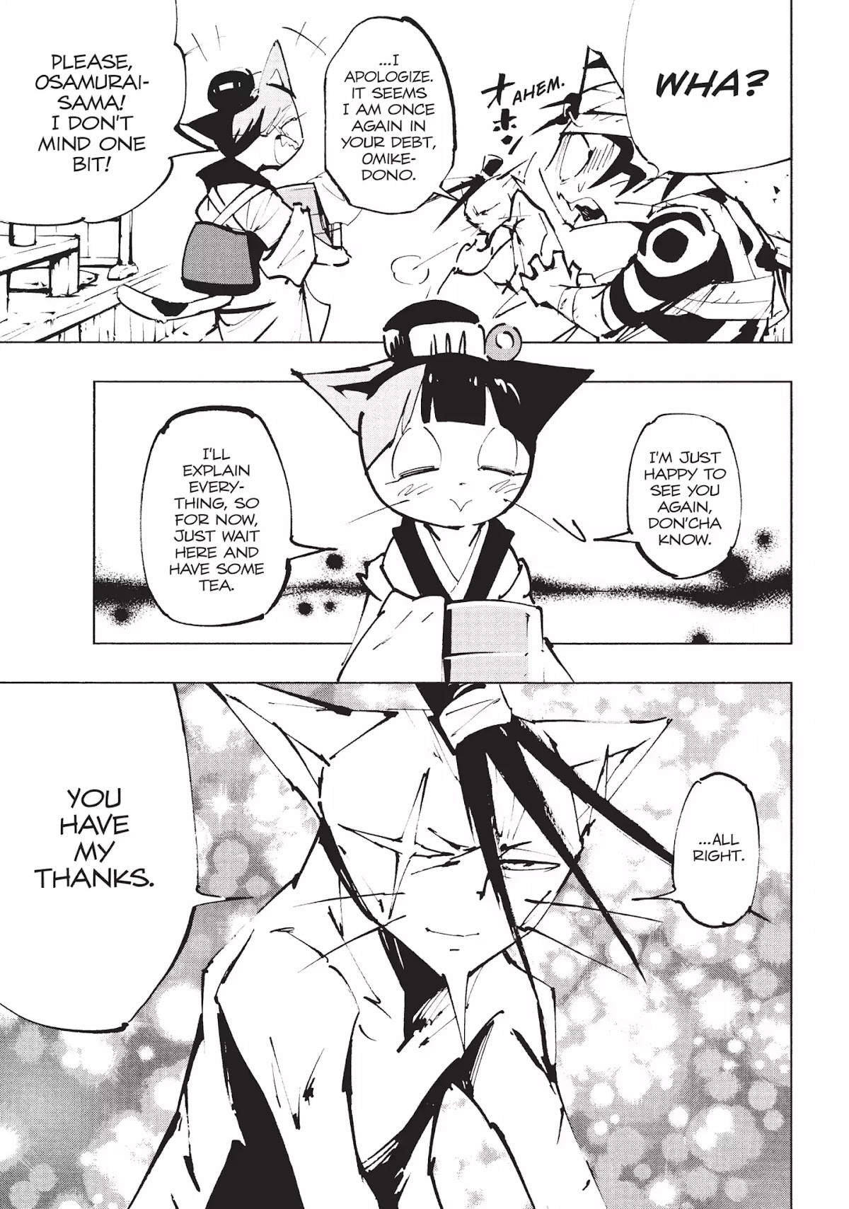 Nekogahara: Stray Cat Samurai Chapter 12 page 7 - Chapter 12: Three Grown Kittens!