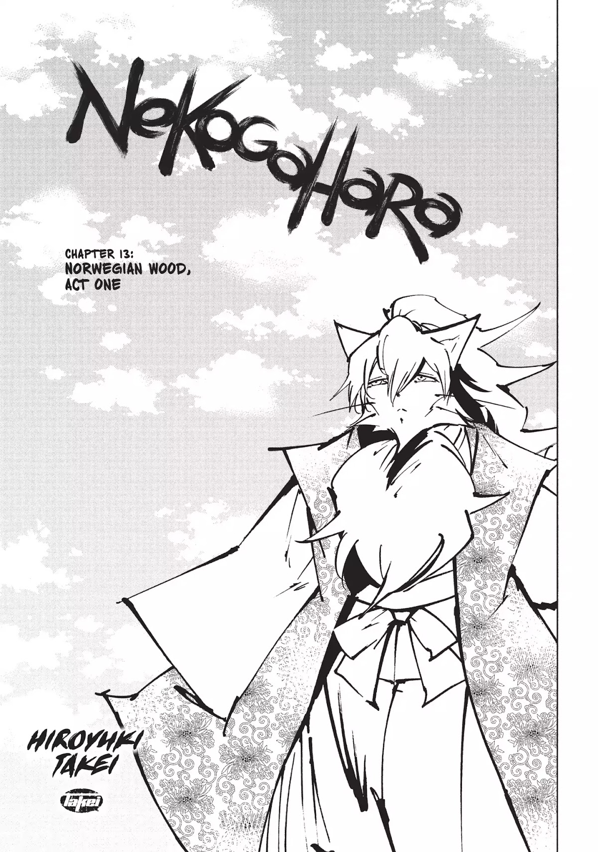 Nekogahara: Stray Cat Samurai Chapter 13 page 3 - Chapter 13: Norwegian Wood, Act One