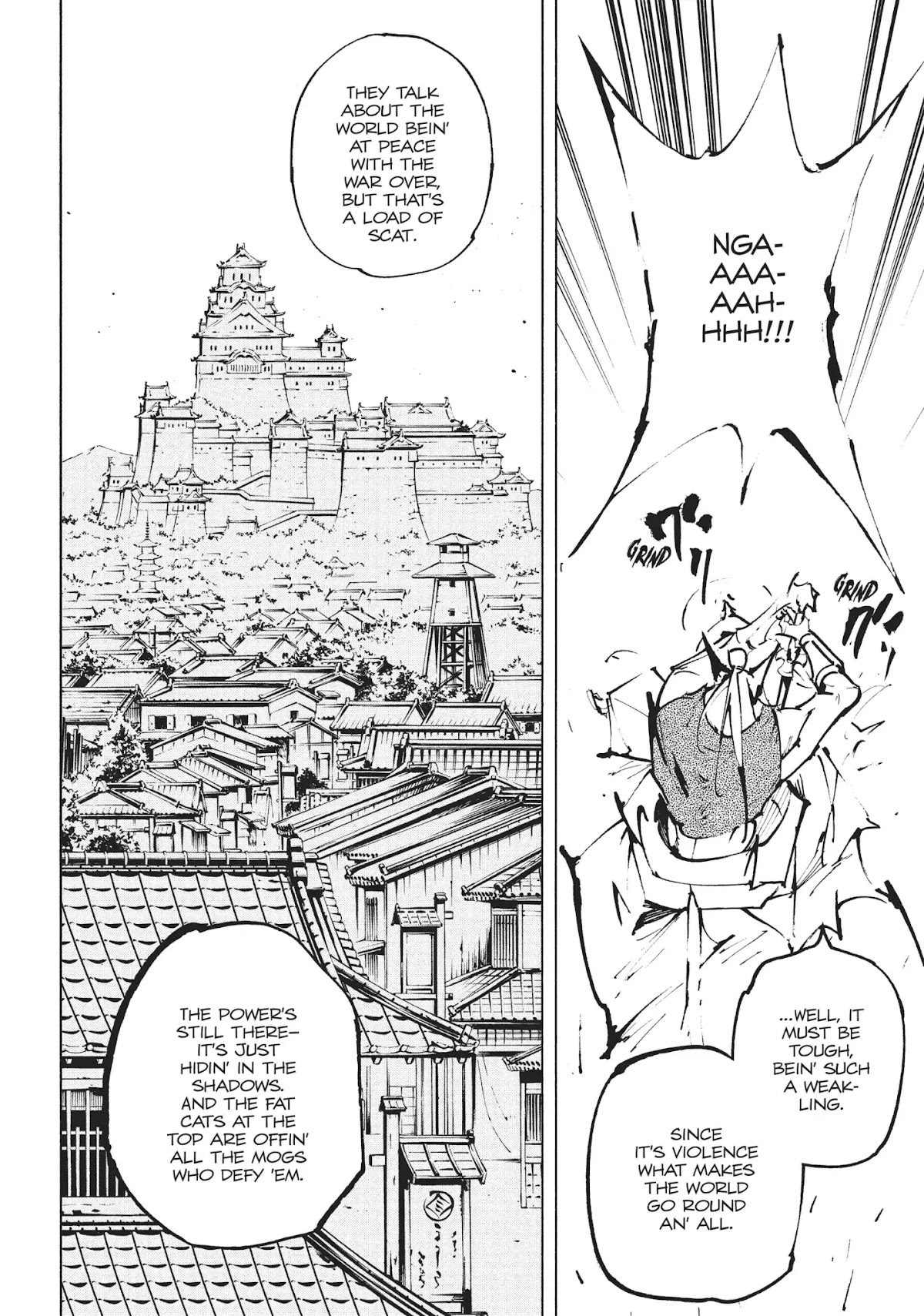 Nekogahara: Stray Cat Samurai Chapter 14 page 11 - Chapter 14: Norwegian Wood, Act Two