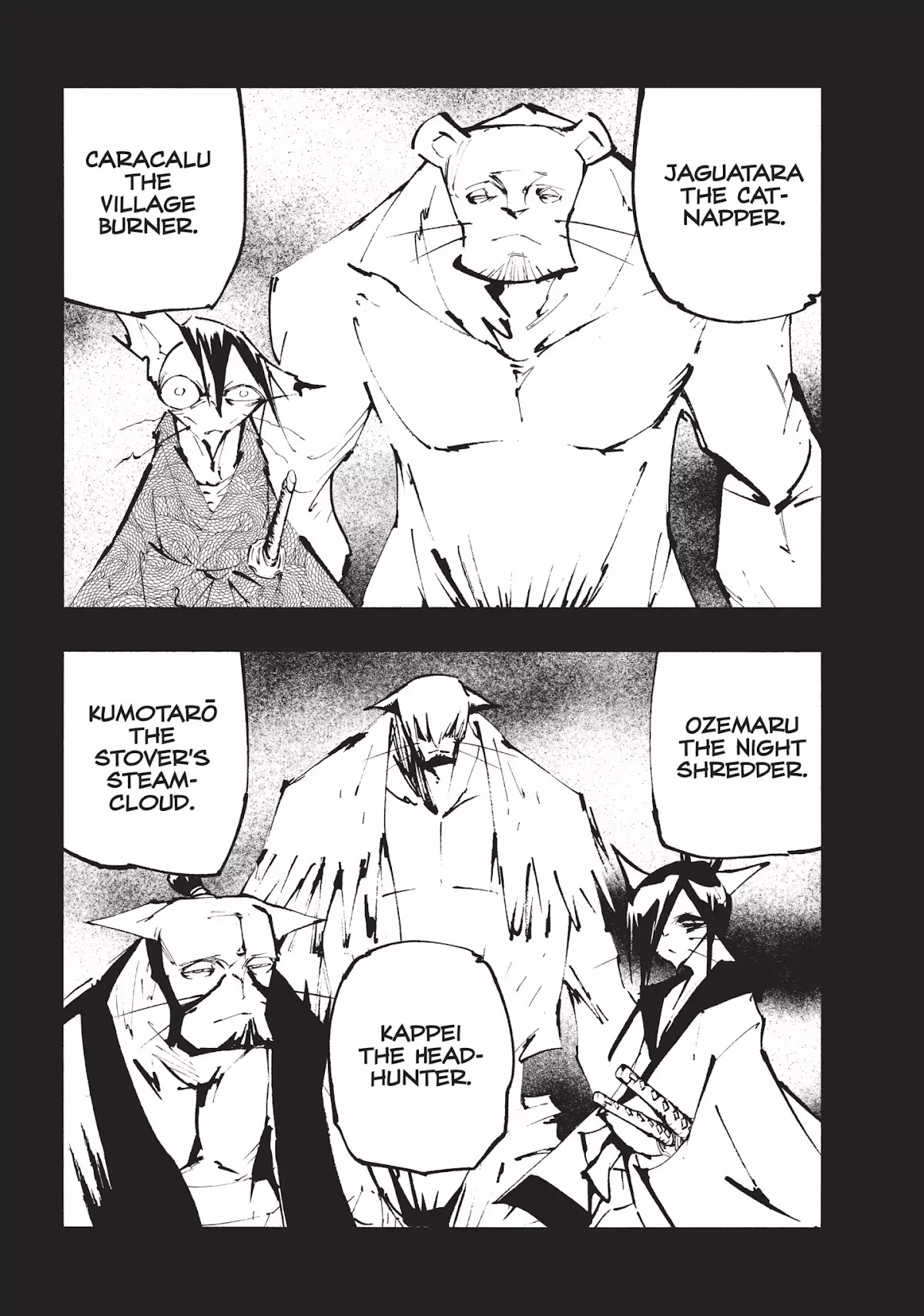 Nekogahara: Stray Cat Samurai Chapter 14 page 13 - Chapter 14: Norwegian Wood, Act Two