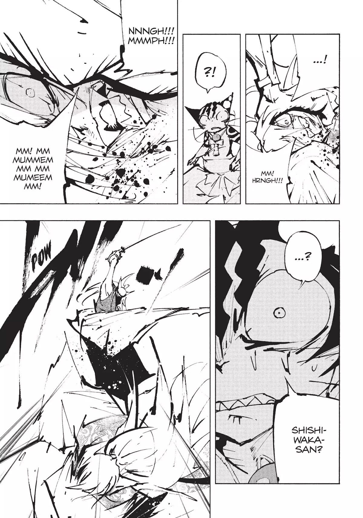 Nekogahara: Stray Cat Samurai Chapter 14 page 16 - Chapter 14: Norwegian Wood, Act Two