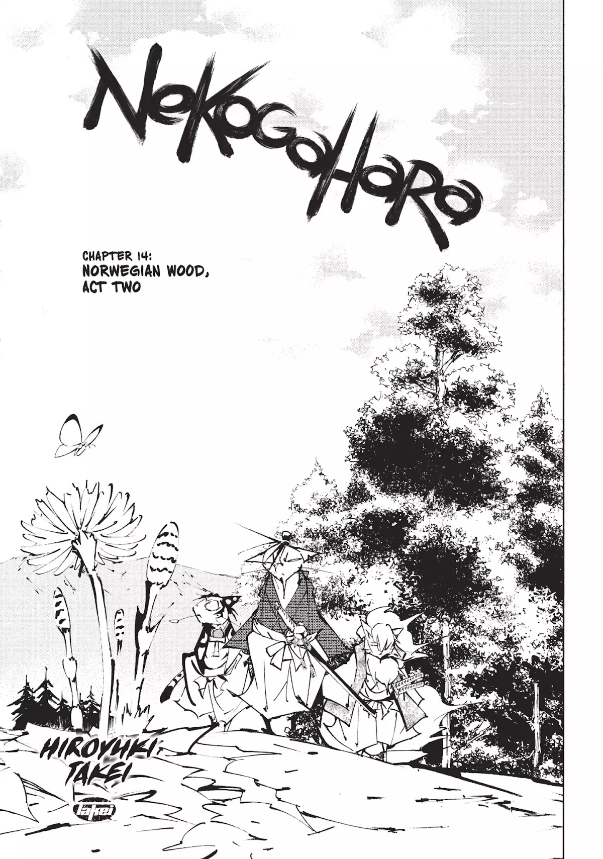 Nekogahara: Stray Cat Samurai Chapter 14 page 3 - Chapter 14: Norwegian Wood, Act Two