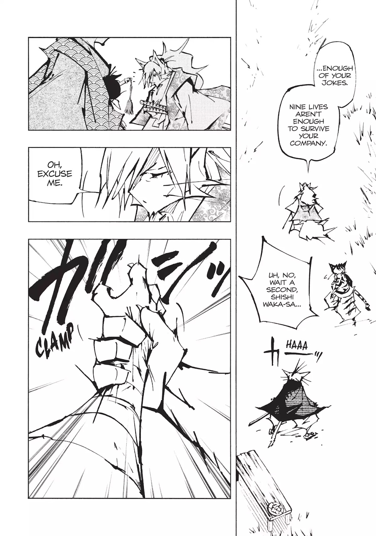 Nekogahara: Stray Cat Samurai Chapter 17 page 6 - Chapter 17: Debut