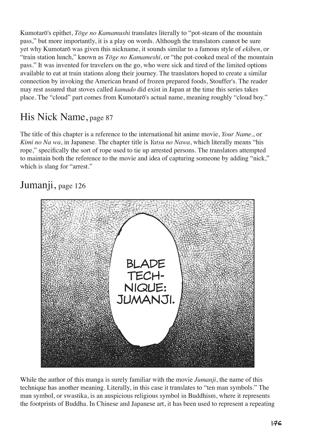 Nekogahara: Stray Cat Samurai Chapter 19.5 page 3 - Vol.3 Translation Notes