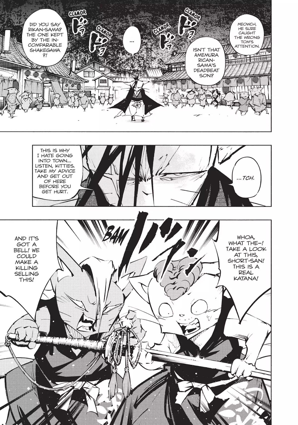 Nekogahara: Stray Cat Samurai Chapter 2 page 10 - Chapter 2: Red Dreams, Dangerous Pastimes