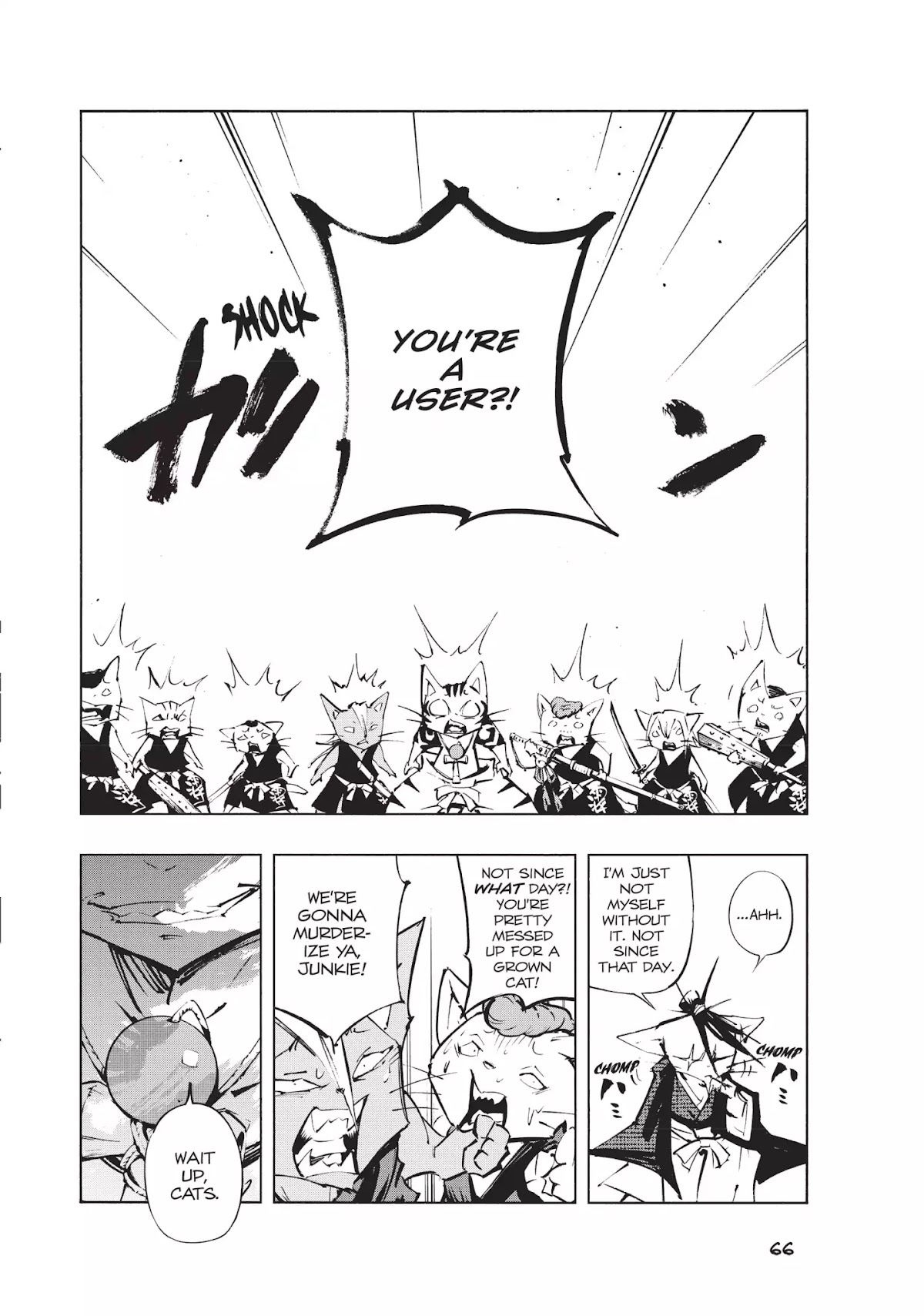 Nekogahara: Stray Cat Samurai Chapter 2 page 17 - Chapter 2: Red Dreams, Dangerous Pastimes