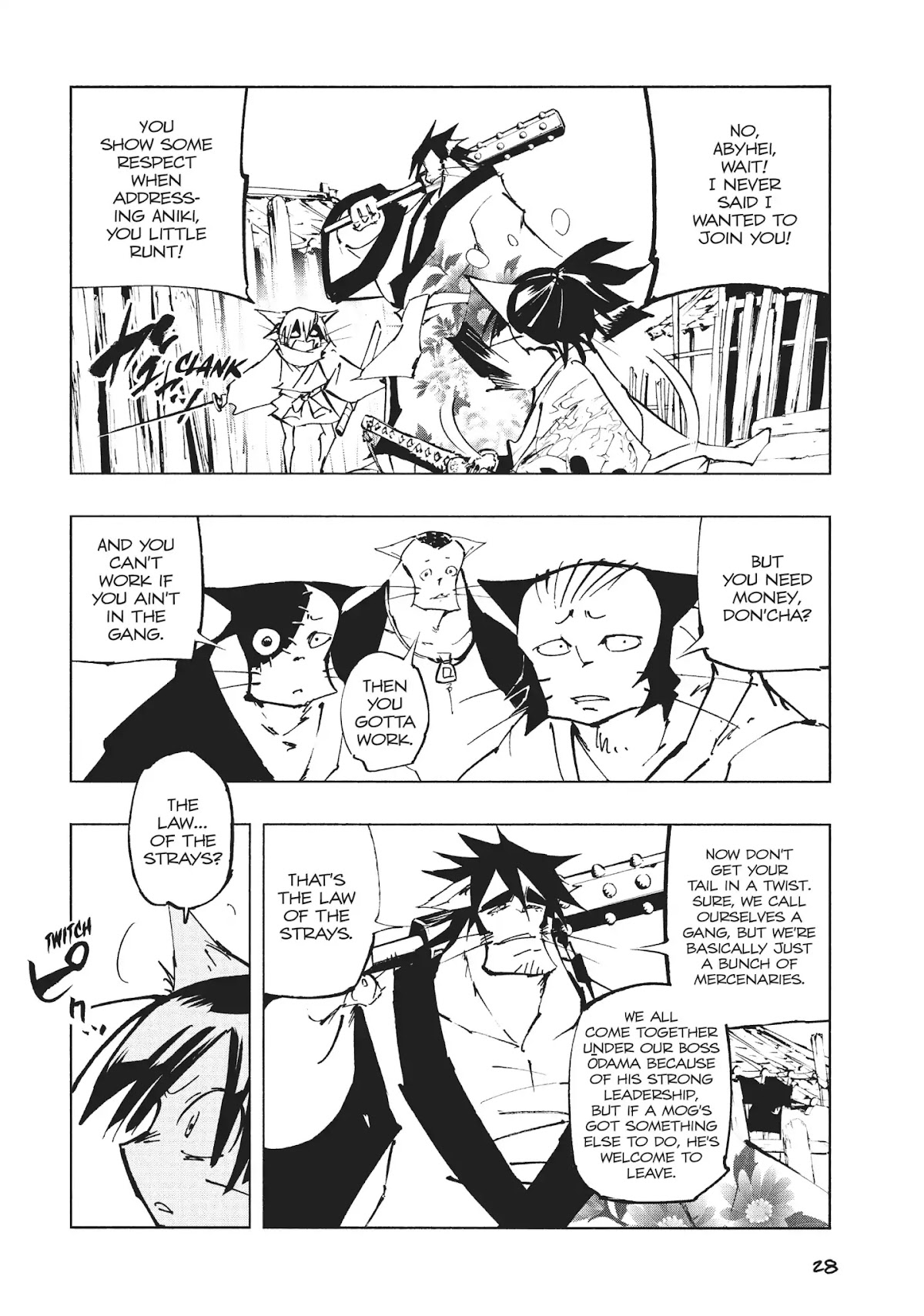 Nekogahara: Stray Cat Samurai Chapter 21 page 4 - Chapter 21: HI LONE KITTY, PART 3