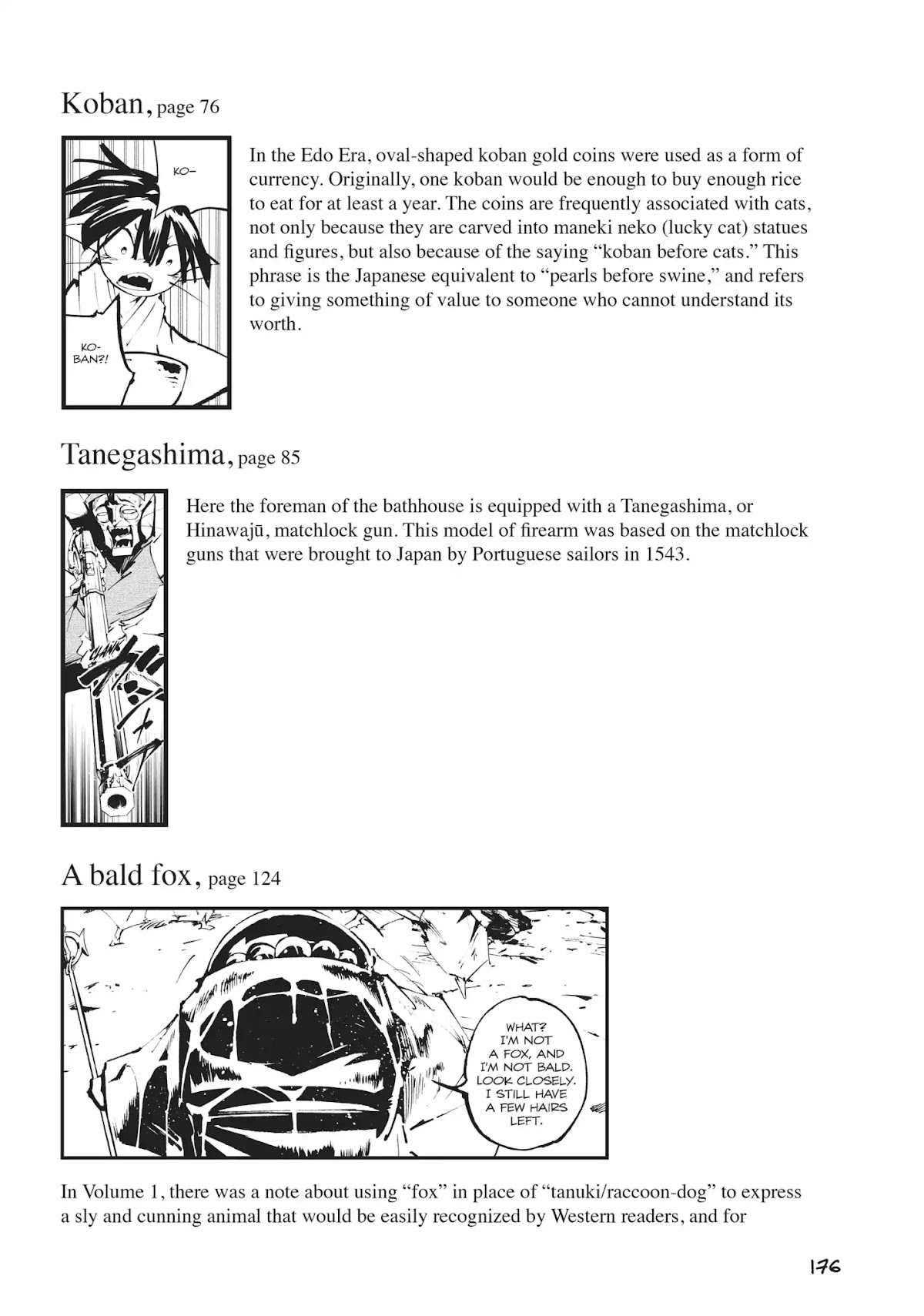 Nekogahara: Stray Cat Samurai Chapter 24.5 page 2 - Vol.4 TRANSLATION NOTES