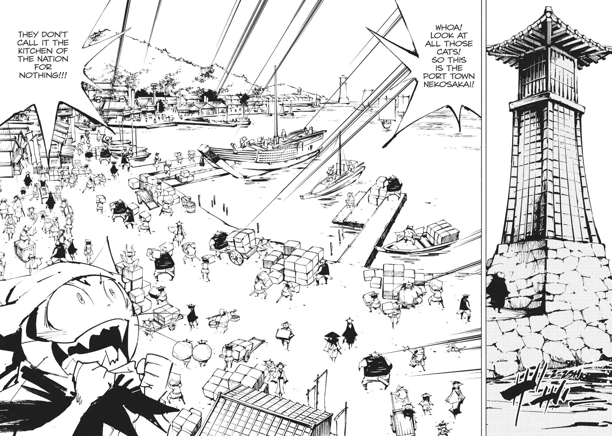 Nekogahara: Stray Cat Samurai Chapter 24 page 21 - Chapter 24: MEW UPON THE SEA