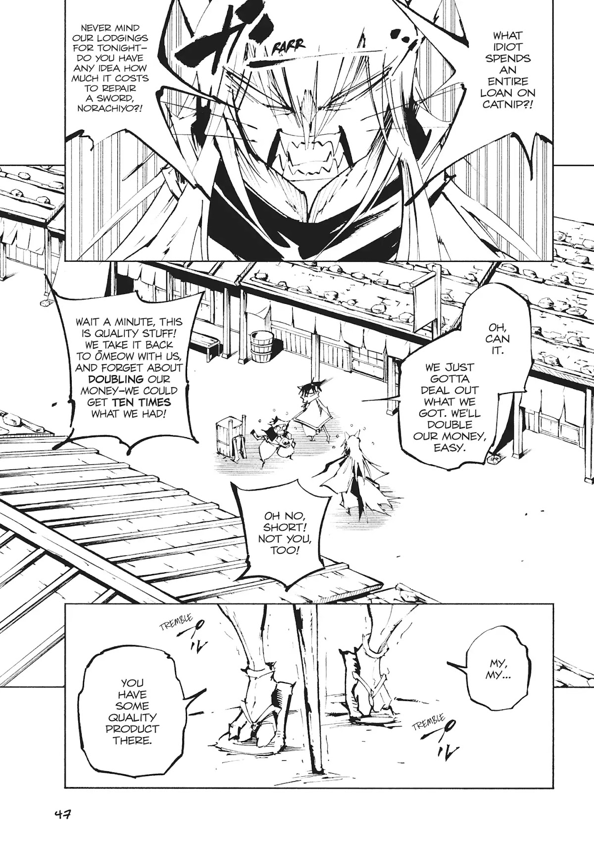 Nekogahara: Stray Cat Samurai Chapter 26 page 1 - Chapter 26: Bye Bye Trai