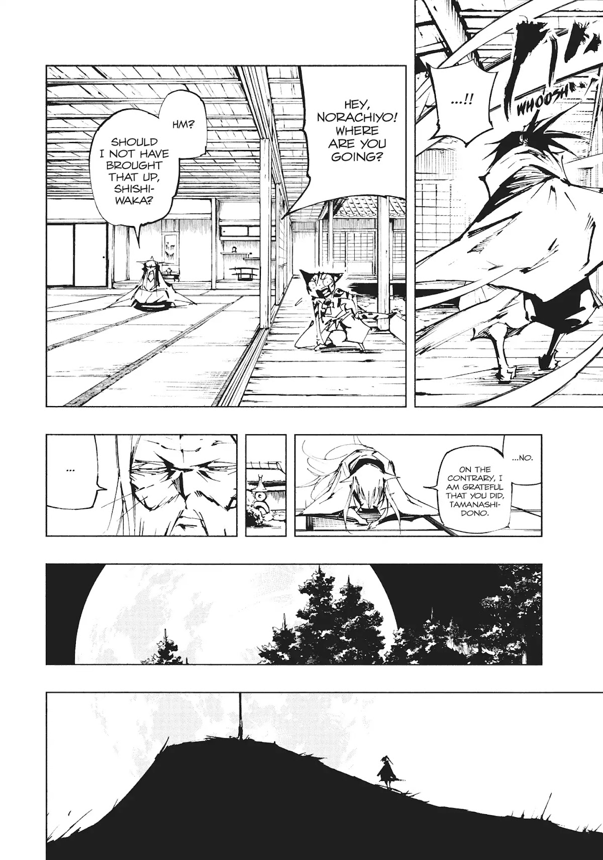 Nekogahara: Stray Cat Samurai Chapter 26 page 12 - Chapter 26: Bye Bye Trai