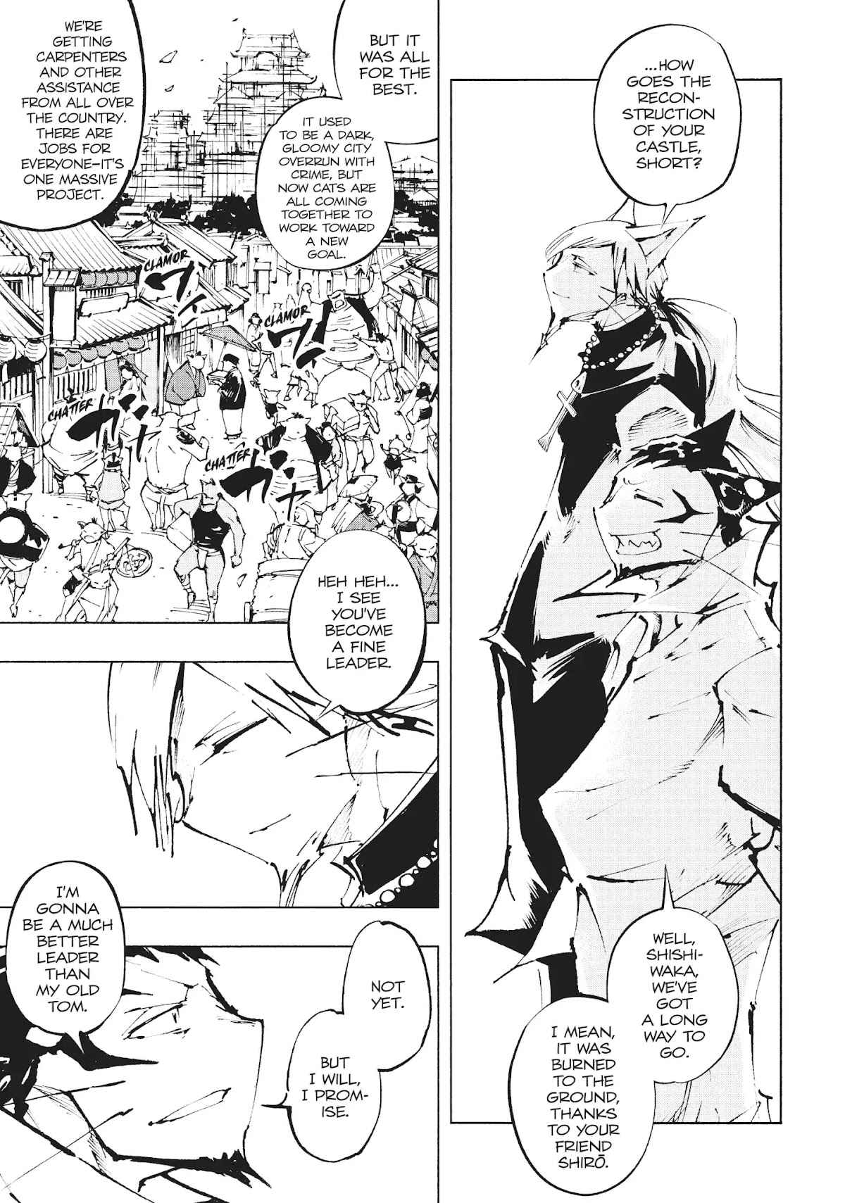 Nekogahara: Stray Cat Samurai Chapter 29 page 11 - Vol.5 Final Chapter: I Bid me Farewell