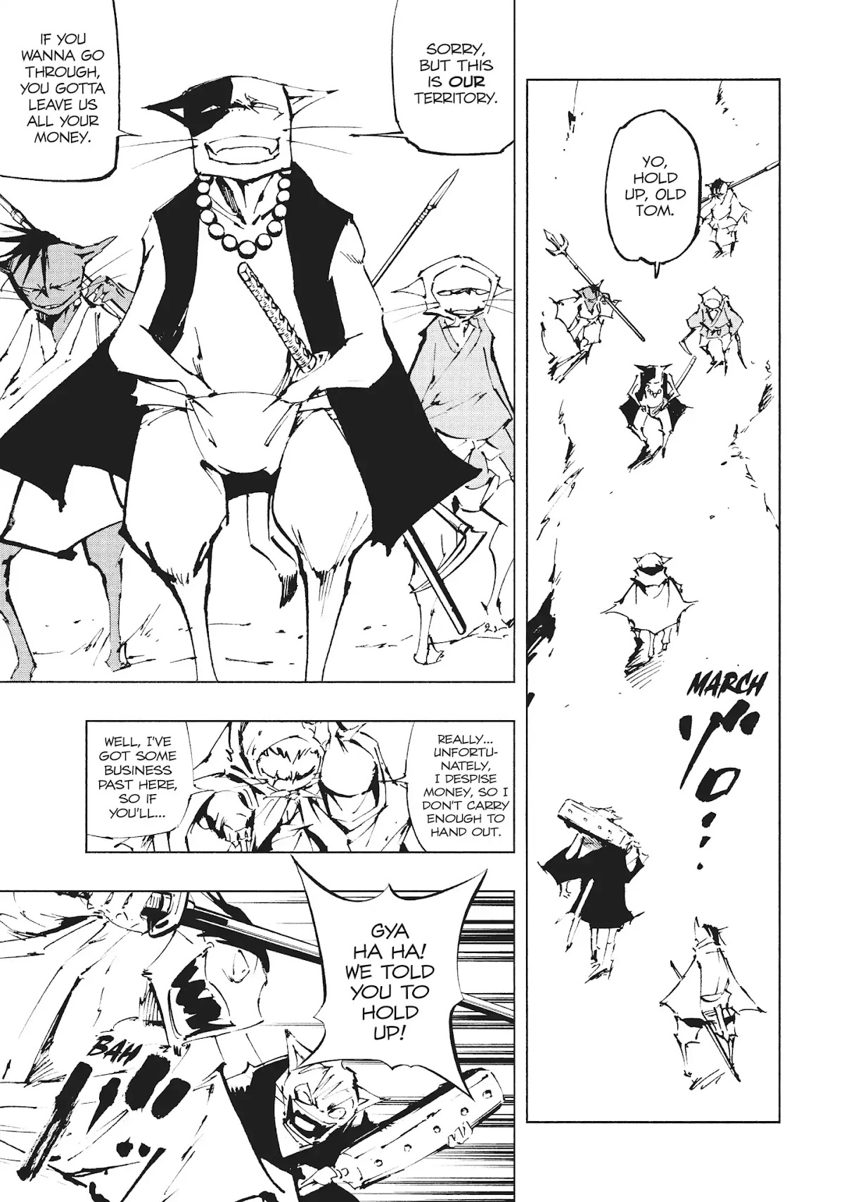 Nekogahara: Stray Cat Samurai Chapter 29 page 13 - Vol.5 Final Chapter: I Bid me Farewell