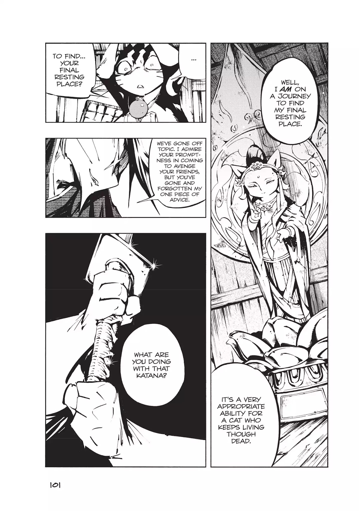 Nekogahara: Stray Cat Samurai Chapter 3 page 18 - Chapter 3: Pompey Sass