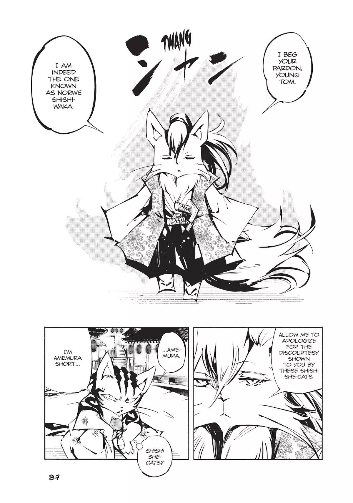 Nekogahara: Stray Cat Samurai Chapter 3 page 4 - Chapter 3: Pompey Sass