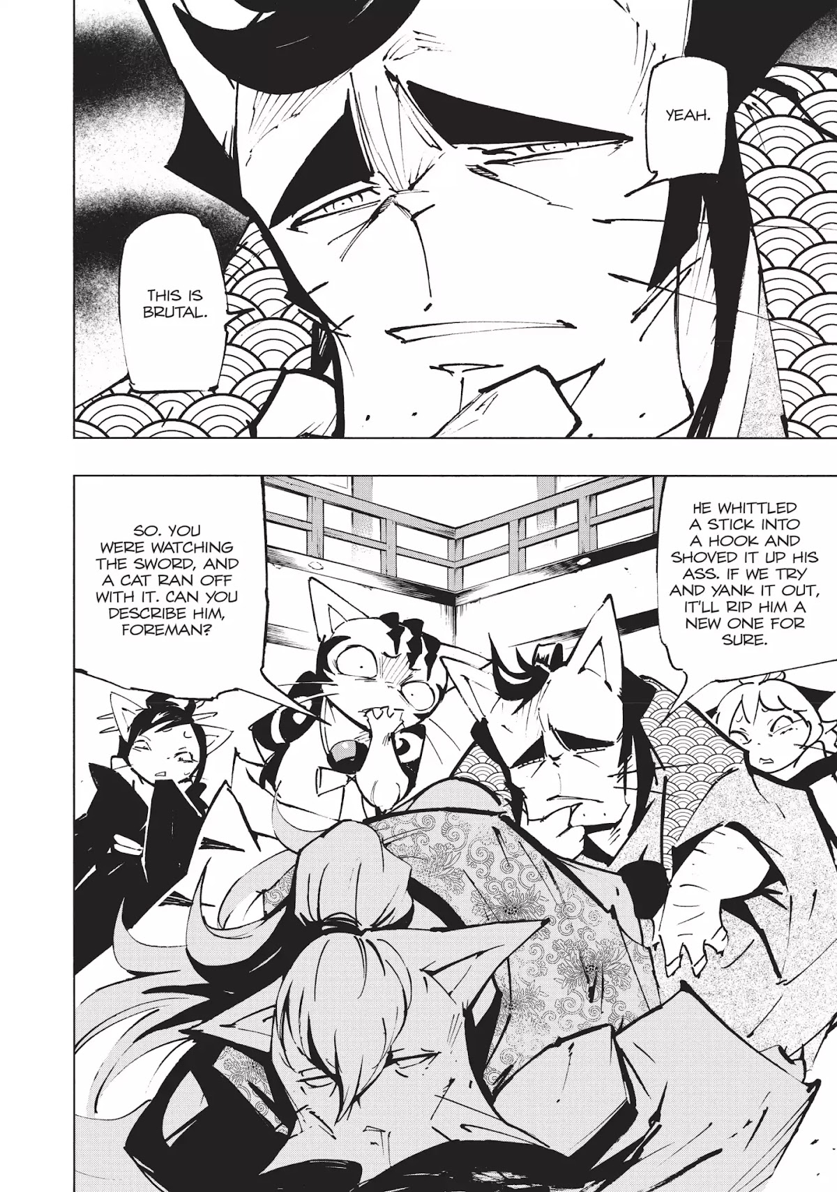 Nekogahara: Stray Cat Samurai Chapter 6 page 4 - Chapter 6: Peach Fuzz, Deep Penetration Agent