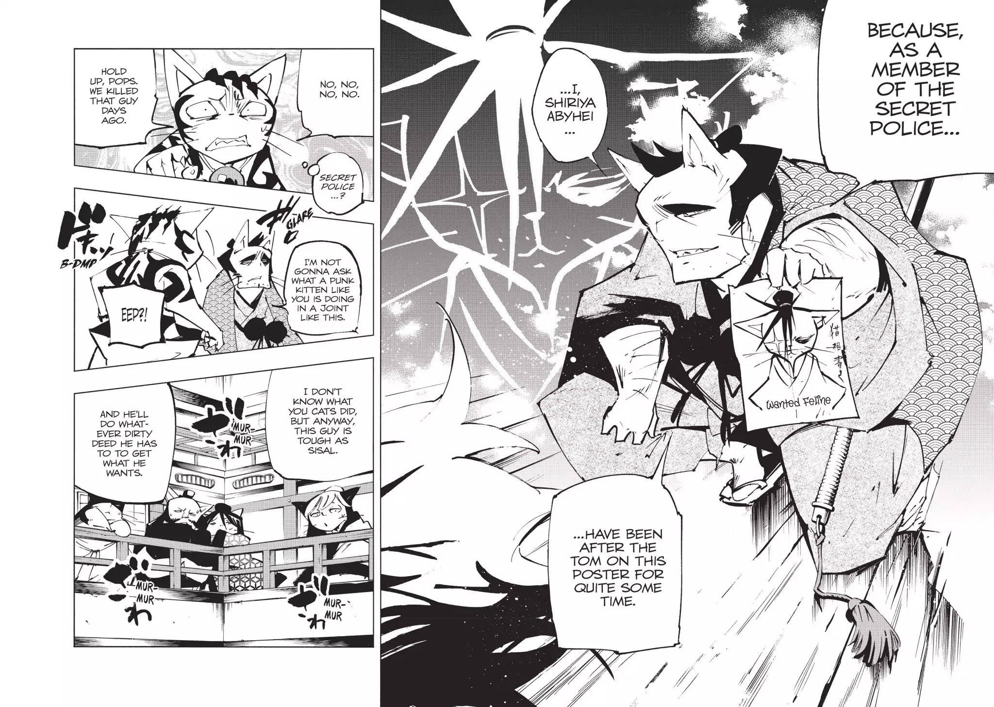 Nekogahara: Stray Cat Samurai Chapter 6 page 6 - Chapter 6: Peach Fuzz, Deep Penetration Agent