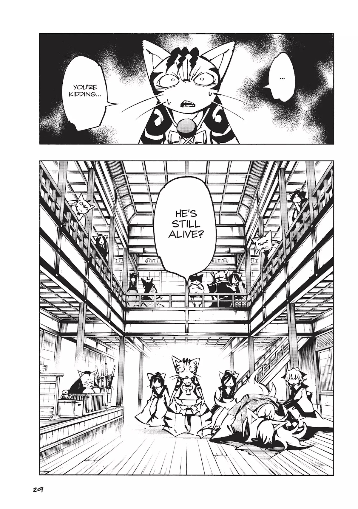 Nekogahara: Stray Cat Samurai Chapter 8 page 1 - Chapter 8: Au Naturel Enemies
