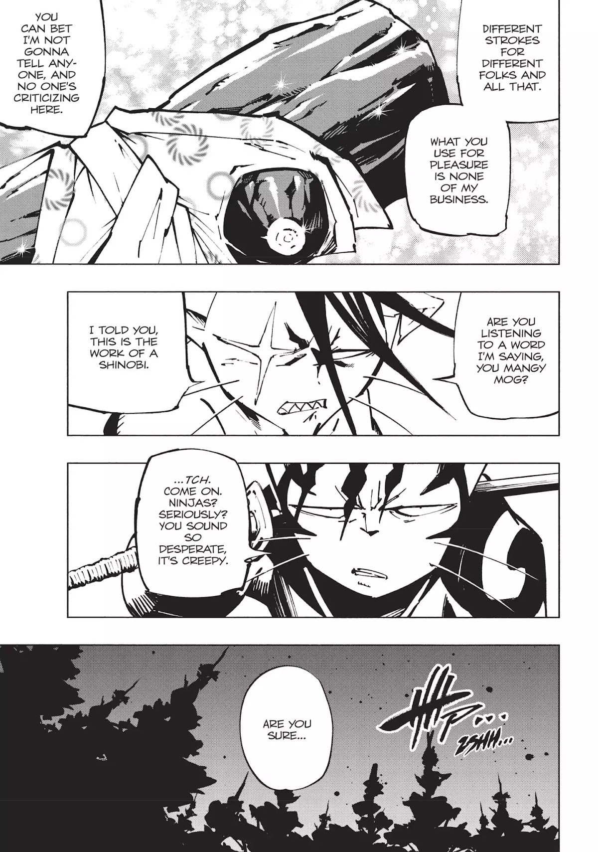 Nekogahara: Stray Cat Samurai Chapter 8 page 13 - Chapter 8: Au Naturel Enemies