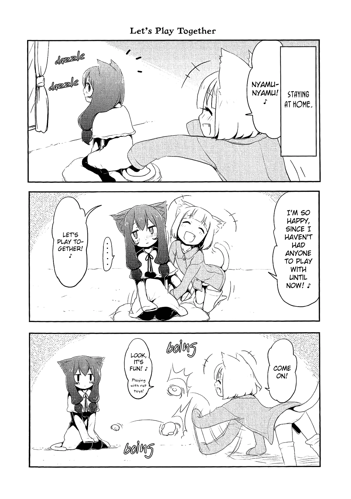 Nekogurui Minako-san Chapter 39.2 page 1 - Chapter 39.2: Let's Play Together