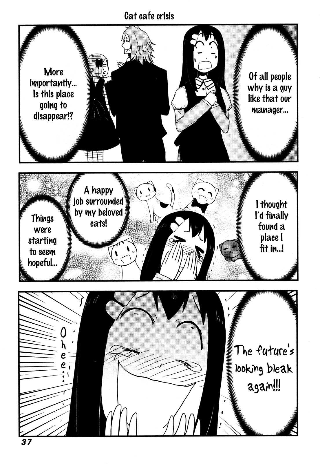 Nekogurui Minako-san Chapter 78 page 1 - Chapter 78: Cat Cafe Crisis