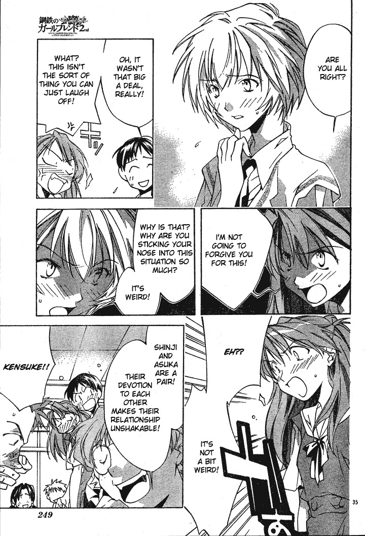 Neon Genesis Evangelion: Koutetsu no Girlfriend 2nd Chapter 1 page 38 - Chapter 1: Transfer Student