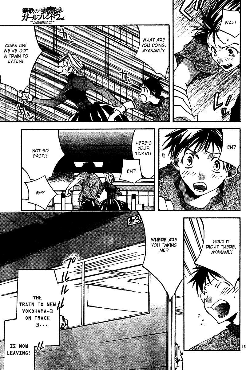 Neon Genesis Evangelion: Koutetsu no Girlfriend 2nd Chapter 11 page 13 - Chapter 11: Each Person's Feelings