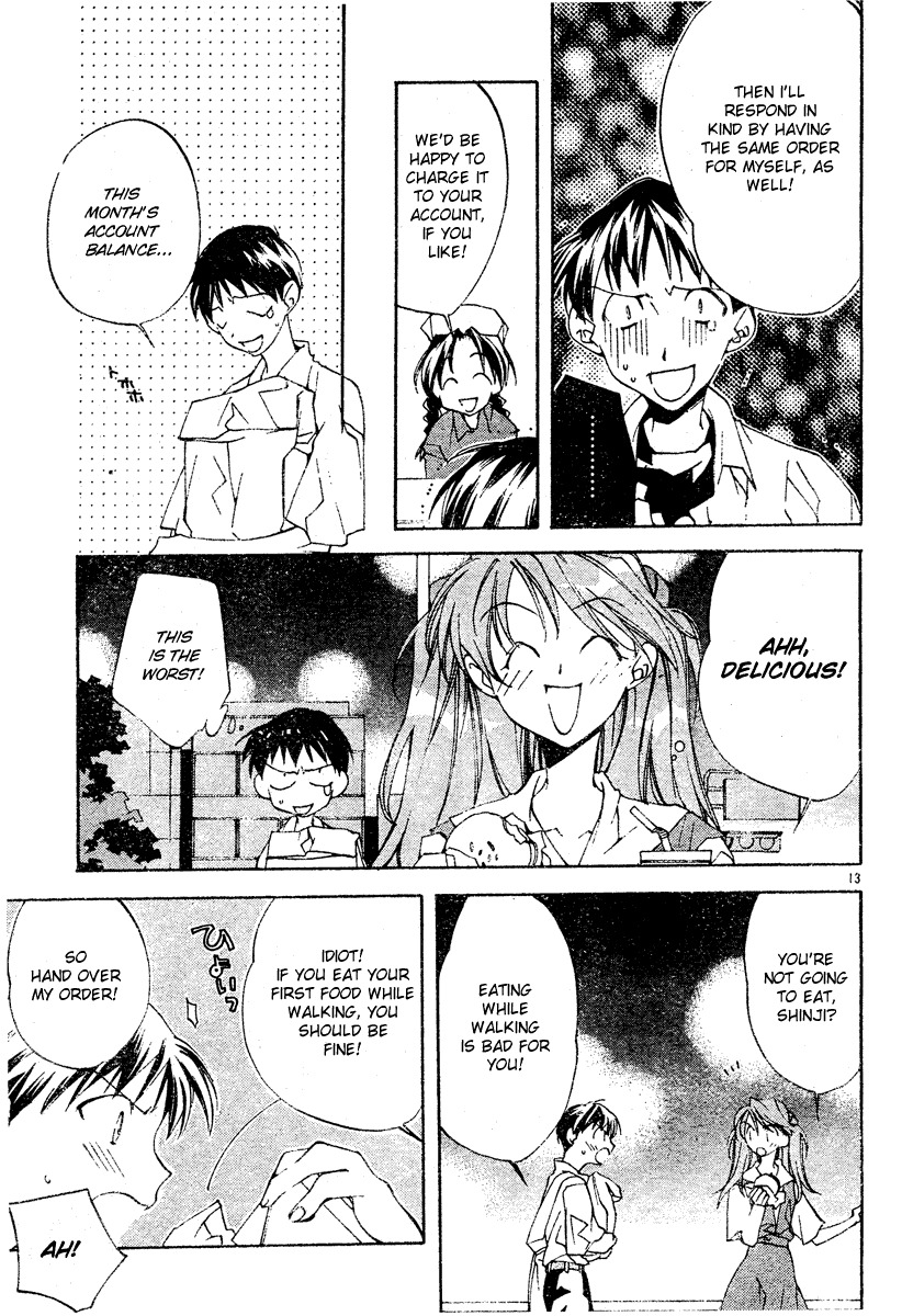 Neon Genesis Evangelion: Koutetsu no Girlfriend 2nd Chapter 3 page 13 - Chapter 3: Regretful Heart, Kind Heart