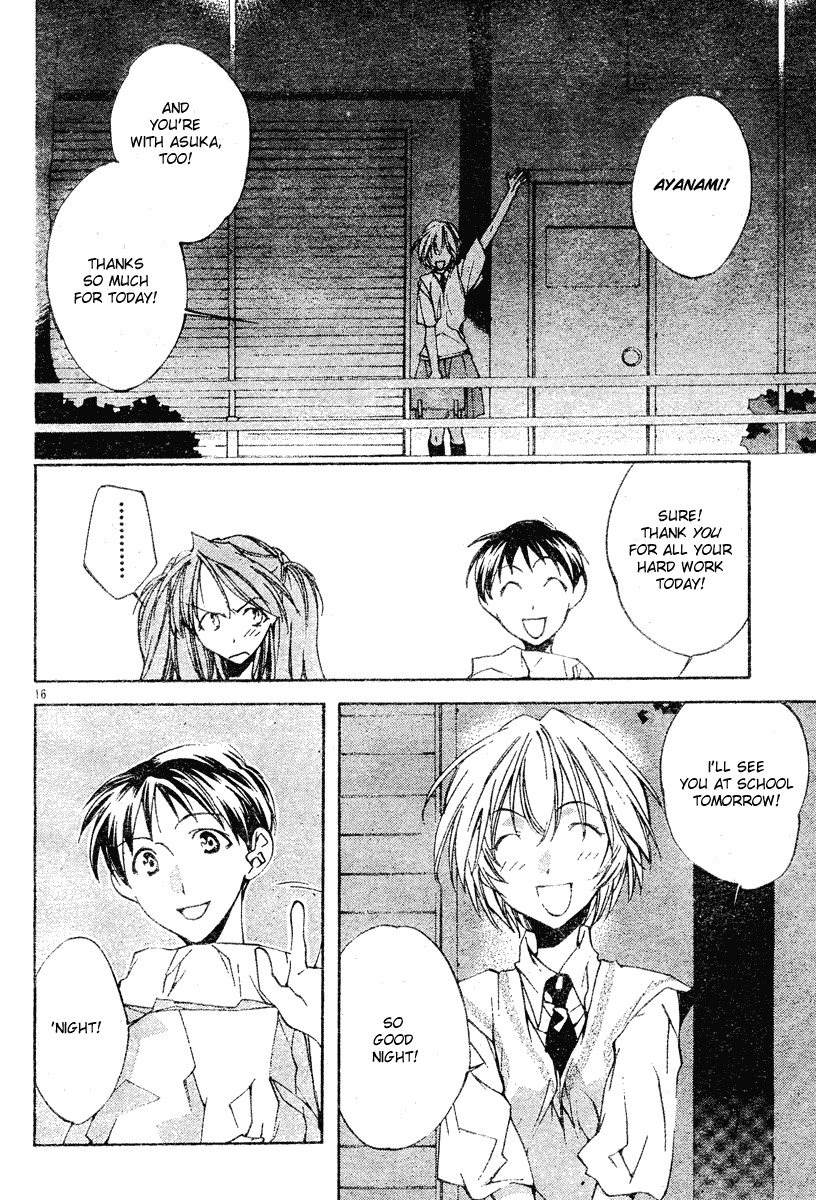 Neon Genesis Evangelion: Koutetsu no Girlfriend 2nd Chapter 3 page 16 - Chapter 3: Regretful Heart, Kind Heart