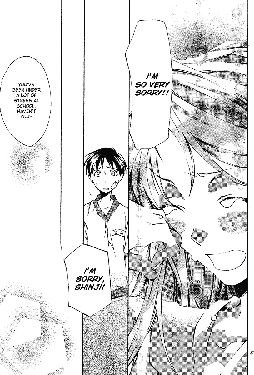 Neon Genesis Evangelion: Koutetsu no Girlfriend 2nd Chapter 3 page 37 - Chapter 3: Regretful Heart, Kind Heart