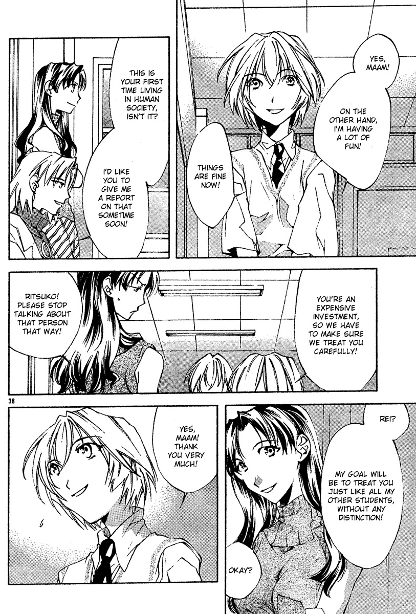 Neon Genesis Evangelion: Koutetsu no Girlfriend 2nd Chapter 3 page 38 - Chapter 3: Regretful Heart, Kind Heart