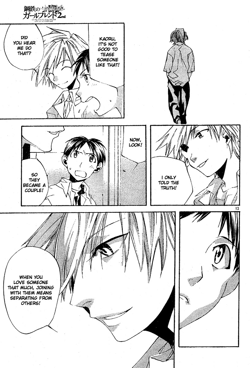 Neon Genesis Evangelion: Koutetsu no Girlfriend 2nd Chapter 4 page 14 - Chapter 4: Changing Heart, Constant Heart