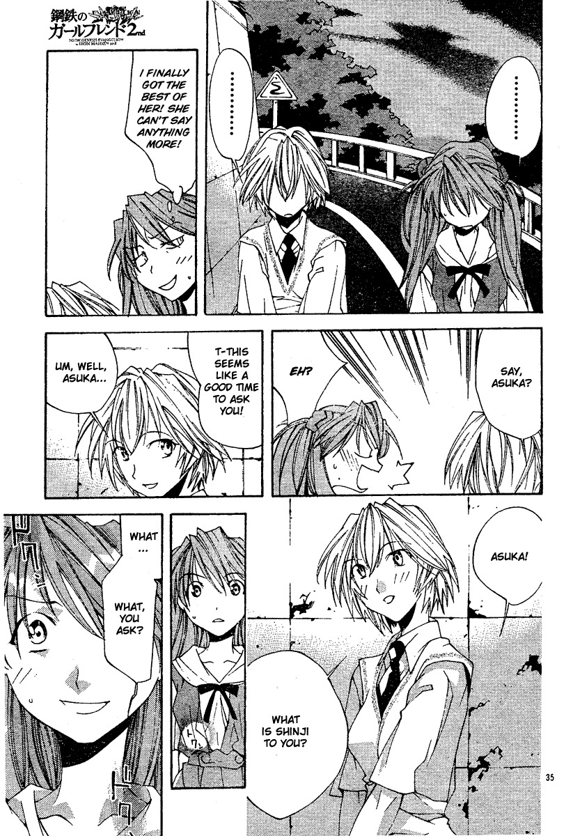 Neon Genesis Evangelion: Koutetsu no Girlfriend 2nd Chapter 4 page 36 - Chapter 4: Changing Heart, Constant Heart