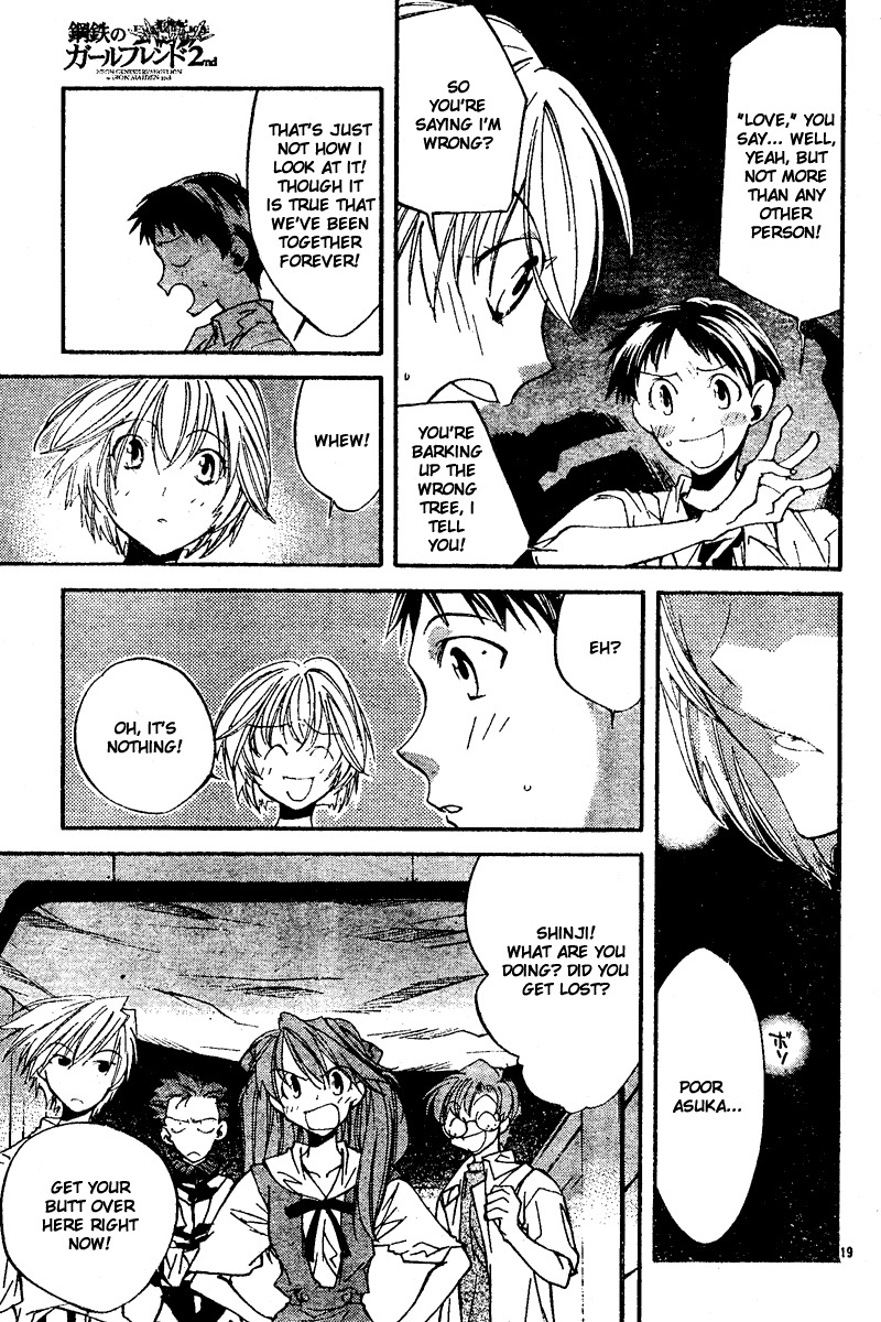 Neon Genesis Evangelion: Koutetsu no Girlfriend 2nd Chapter 7 page 19 - Chapter 7: Cave Expedition