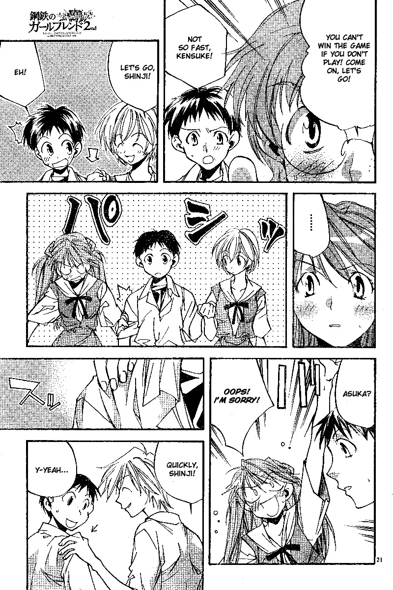 Neon Genesis Evangelion: Koutetsu no Girlfriend 2nd Chapter 7 page 21 - Chapter 7: Cave Expedition