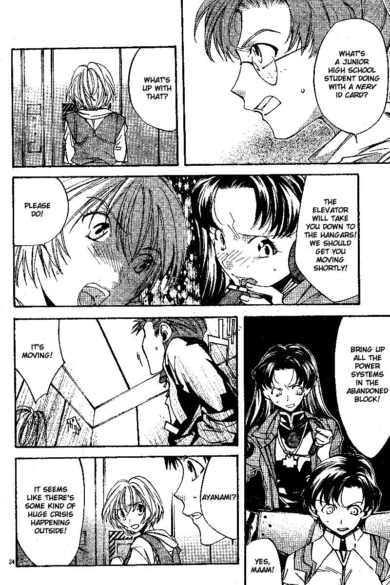 Neon Genesis Evangelion: Koutetsu no Girlfriend 2nd Chapter 7 page 34 - Chapter 7: Cave Expedition