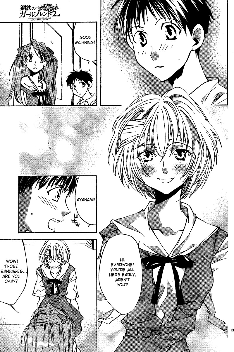 Neon Genesis Evangelion: Koutetsu no Girlfriend 2nd Chapter 9 page 13 - Chapter 9: Memorial Photograph