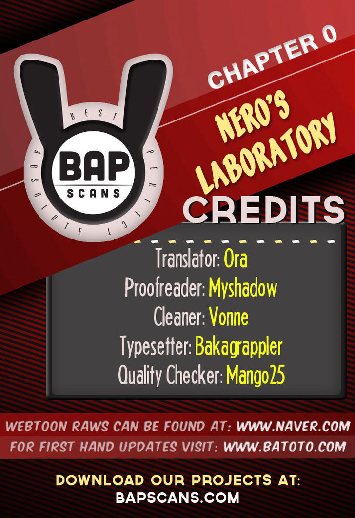 Nero's Laboratory Chapter 0 page 1 - Chapter 0 : Prologue