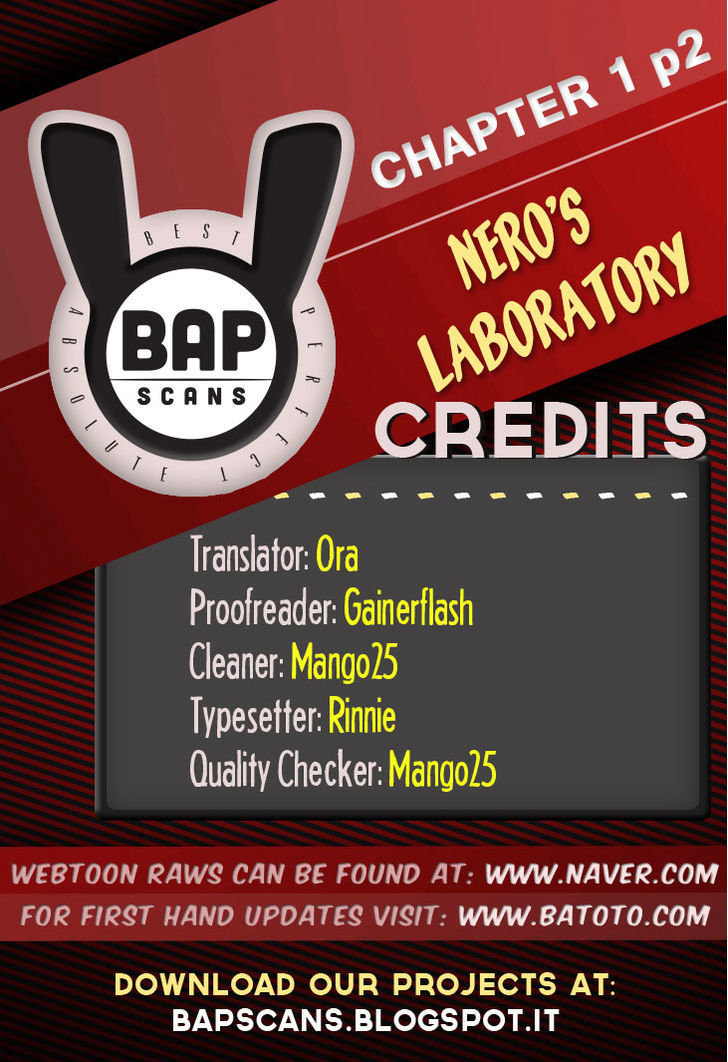 Nero's Laboratory Chapter 1.2 page 1 - Chapter 1.2