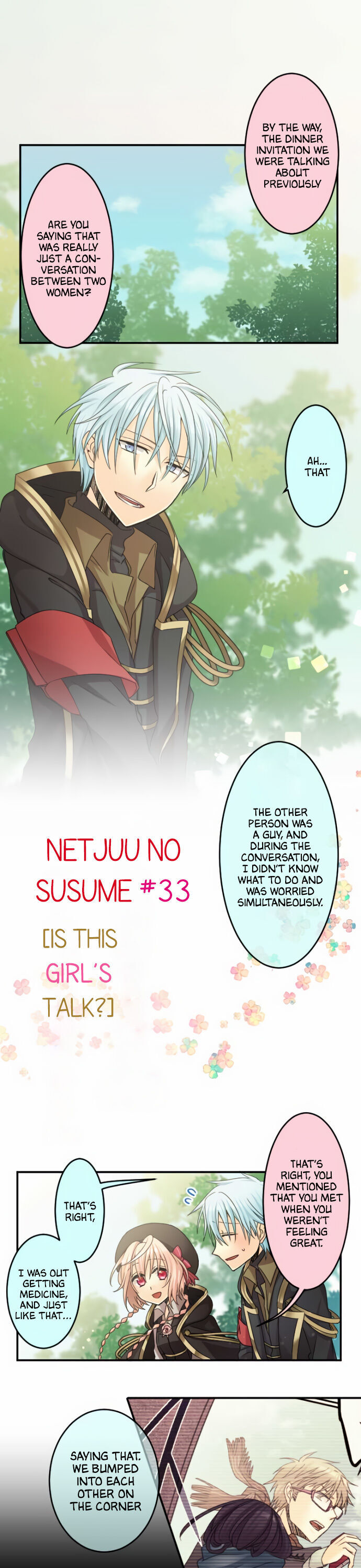 Netojuu no Susume Chapter 33 page 1 - Chapter 33: Is this girl's talk?