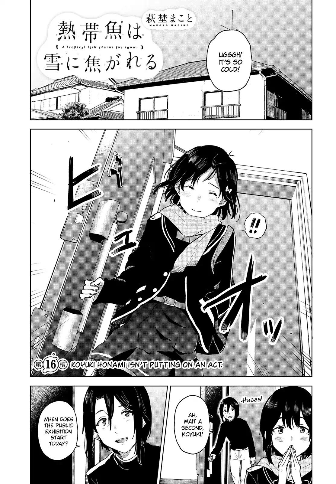 Nettaigyo wa Yuki ni Kogareru Chapter 16 page 2 - Chapter 16: Koyuki Honami Isn't Putting On An Act.
