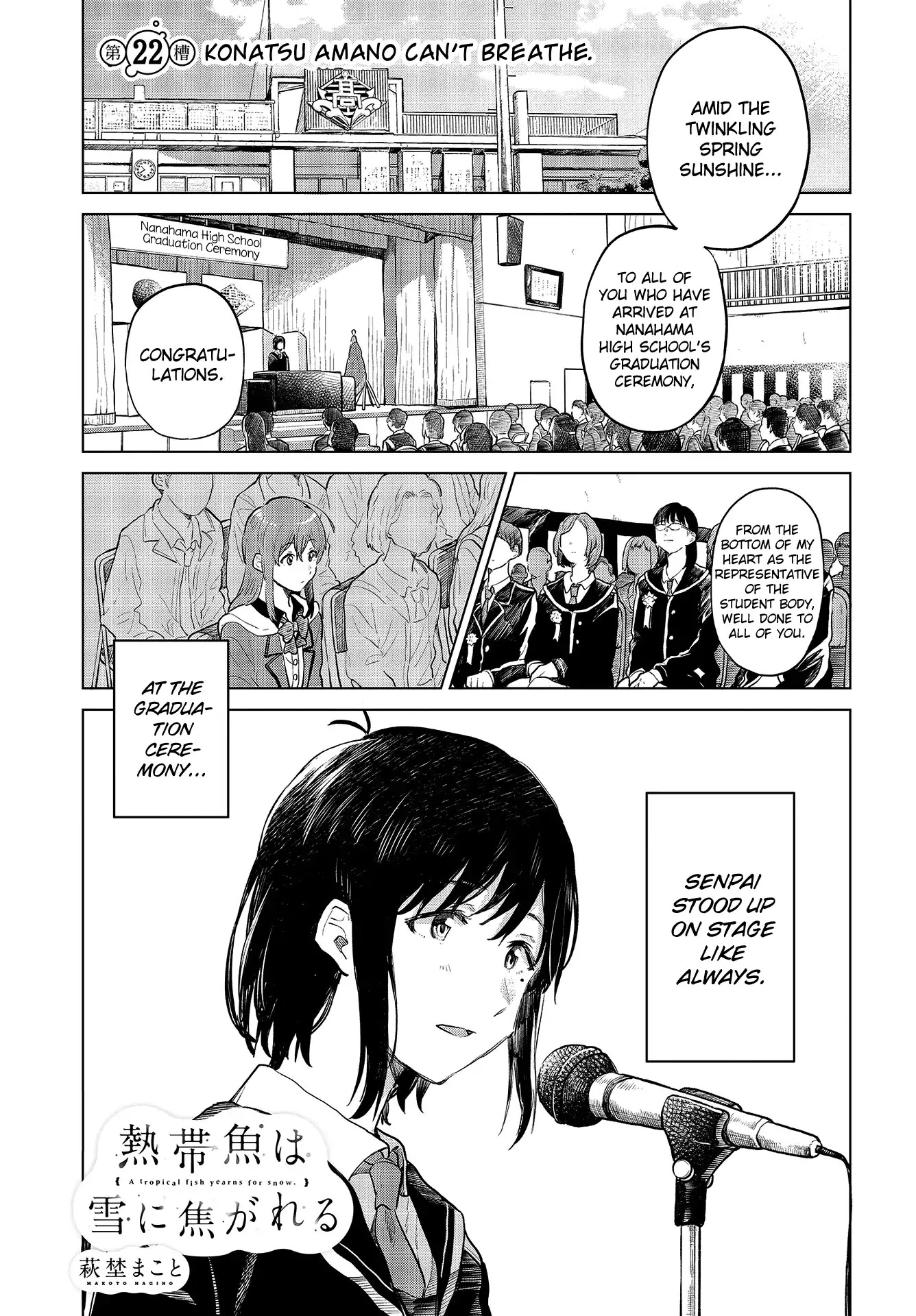 Nettaigyo wa Yuki ni Kogareru Chapter 22 page 2 - Chapter 22: Konatsu Amano Can't Breathe.