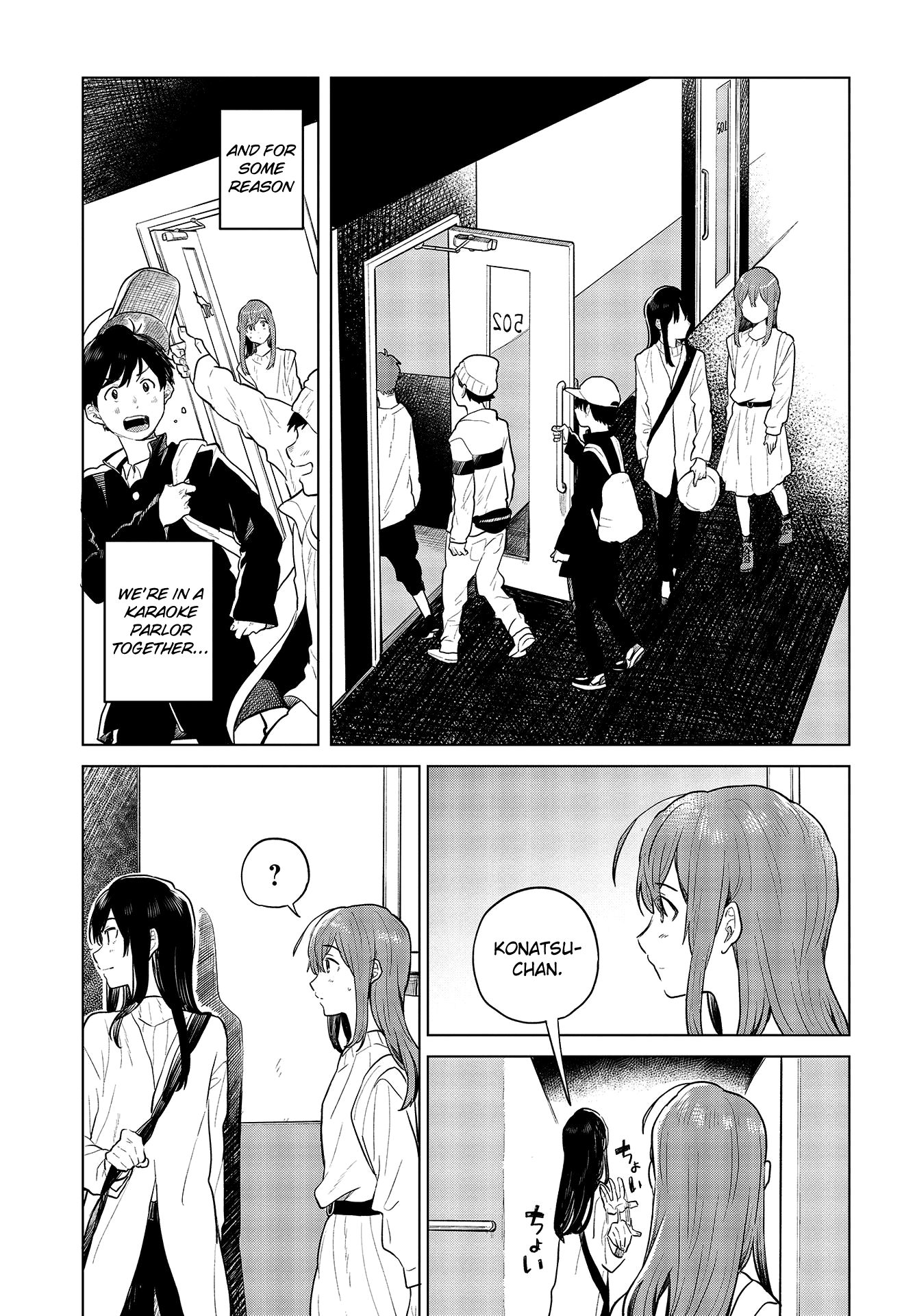 Nettaigyo wa Yuki ni Kogareru Chapter 23 page 6 - Chapter 23: Konatsu Amano Can't Come Out With It.