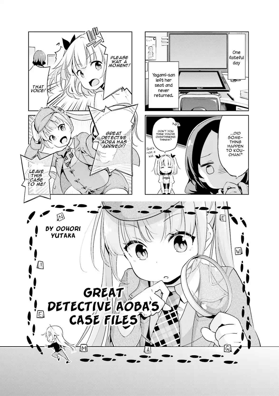 NEW GAME! Anthology Comic Chapter 2 page 1 - Chapter 2: Great Detective Aoba's Case Files