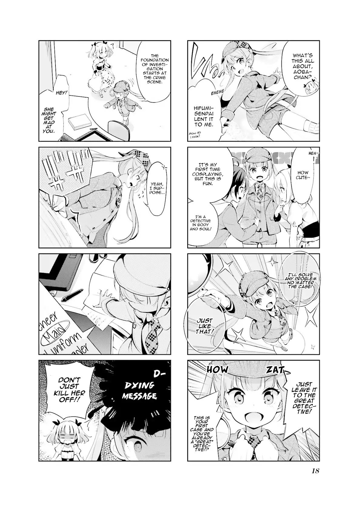 NEW GAME! Anthology Comic Chapter 2 page 2 - Chapter 2: Great Detective Aoba's Case Files