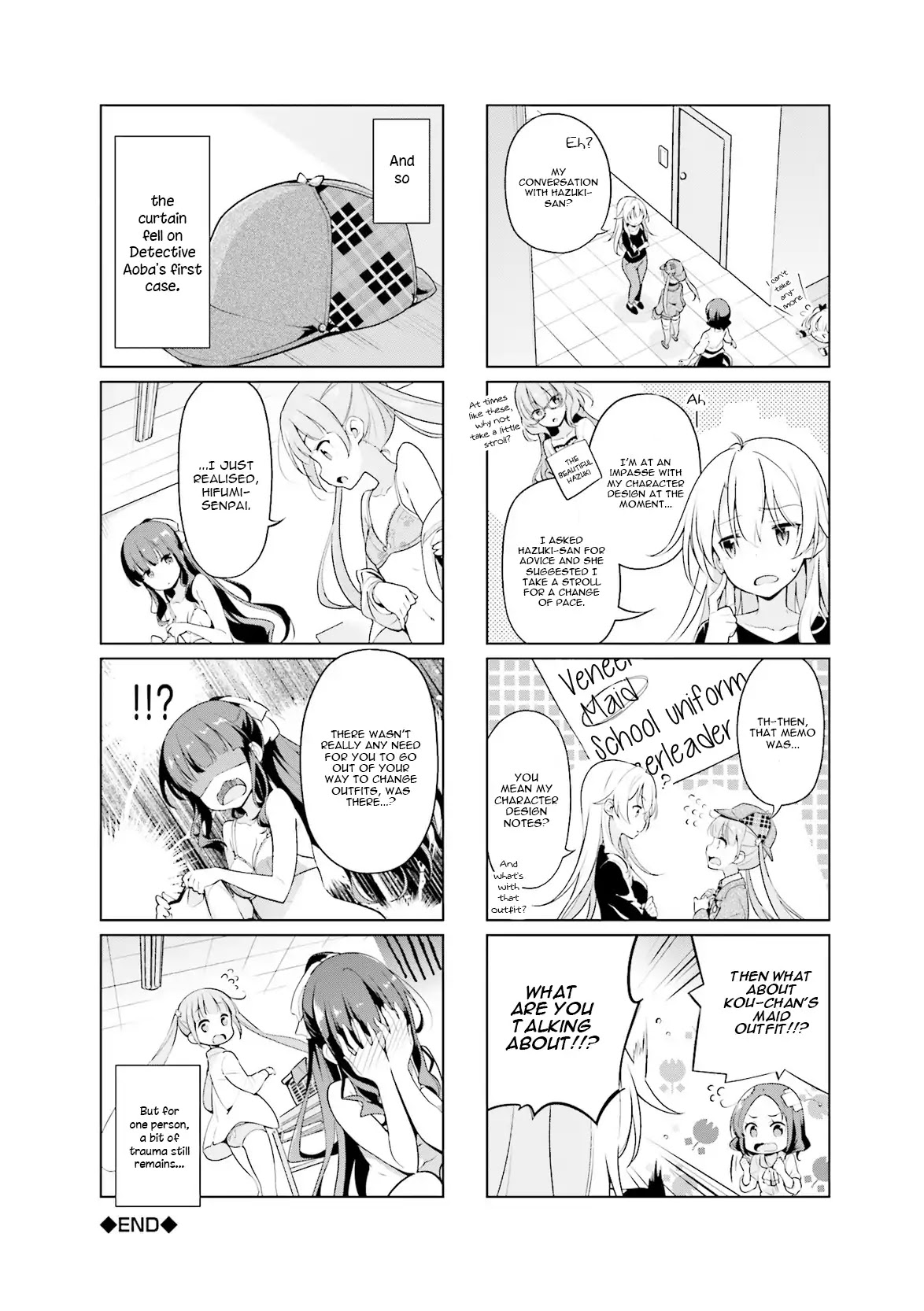 NEW GAME! Anthology Comic Chapter 2 page 8 - Chapter 2: Great Detective Aoba's Case Files