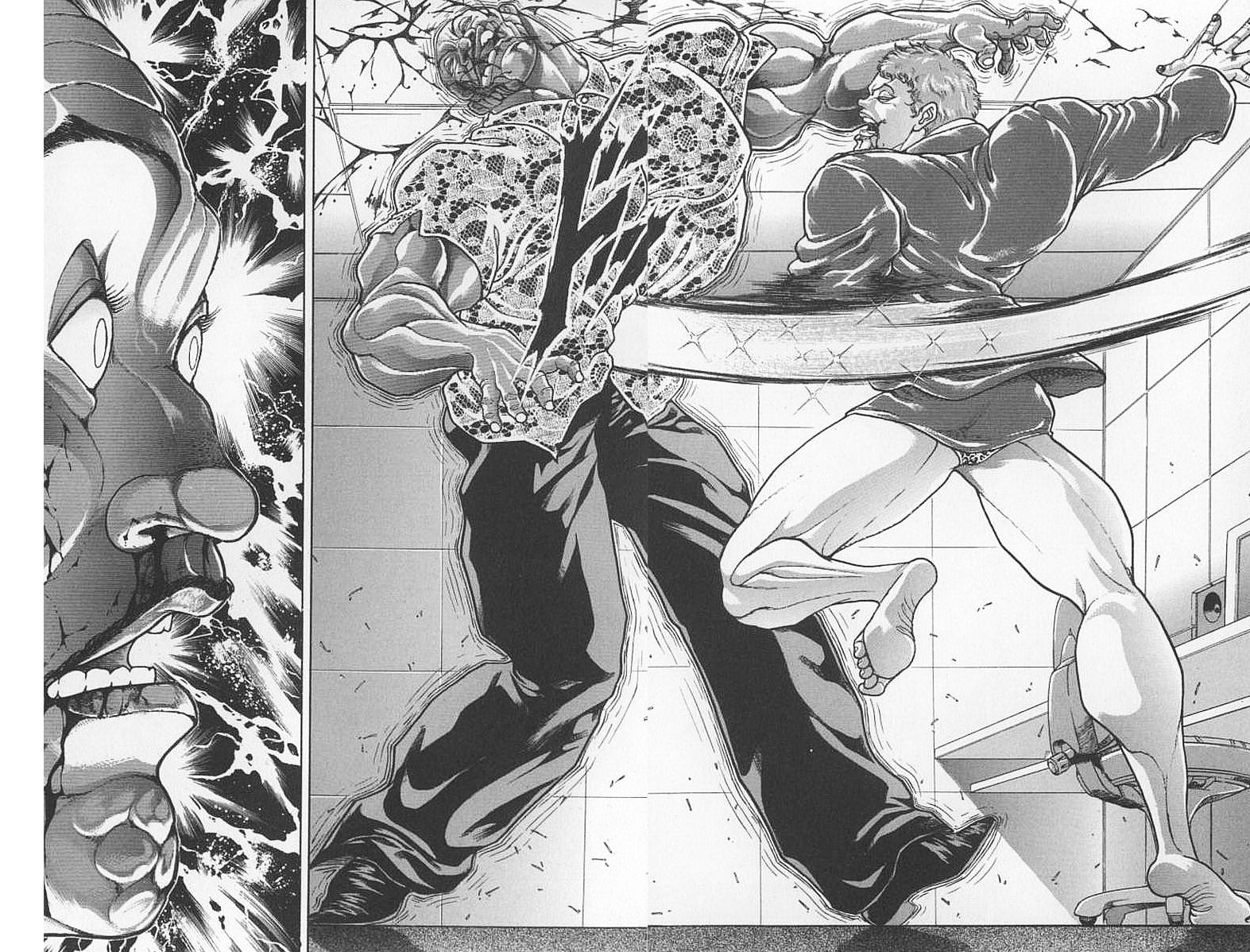 New Grappler Baki Chapter 100 page 13 - Chapter 100: Fight to Death Behind Closed Doors