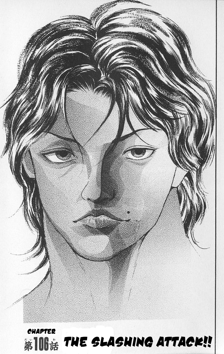 New Grappler Baki Chapter 106 page 1 - Chapter 106: The Slashing Attack!!