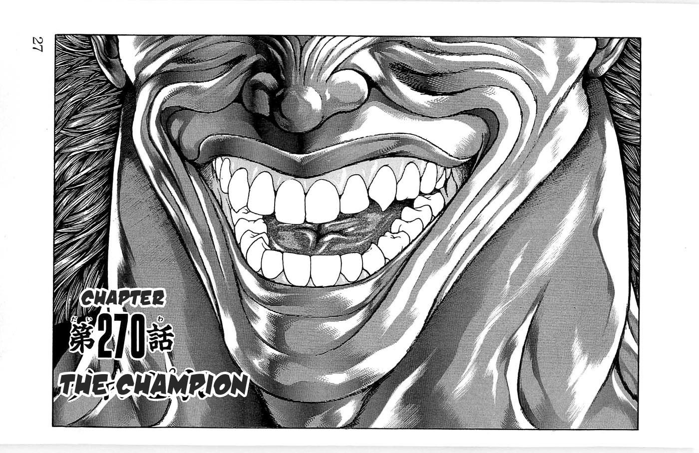 New Grappler Baki Chapter 270 page 1 - Chapter 270: The Champion