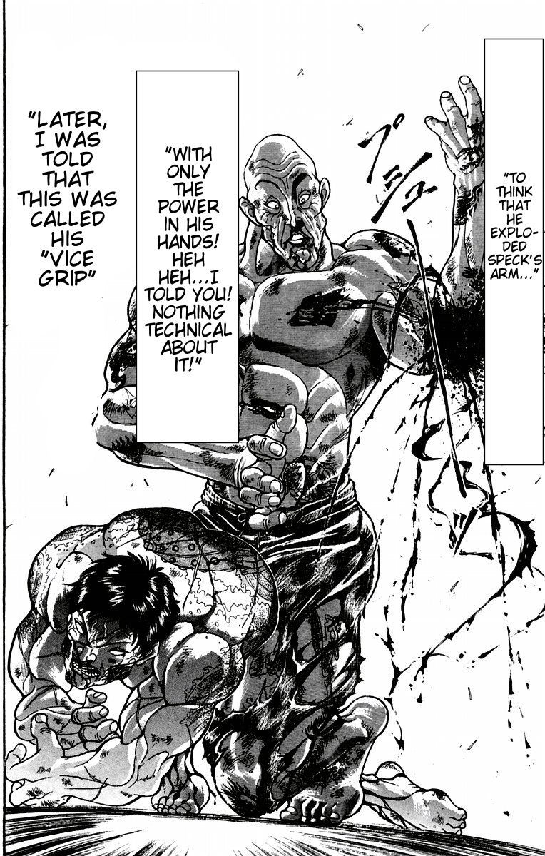 New Grappler Baki Chapter 39 page 14 - Chapter 39: Hanayama Vs Speck, The Concusion